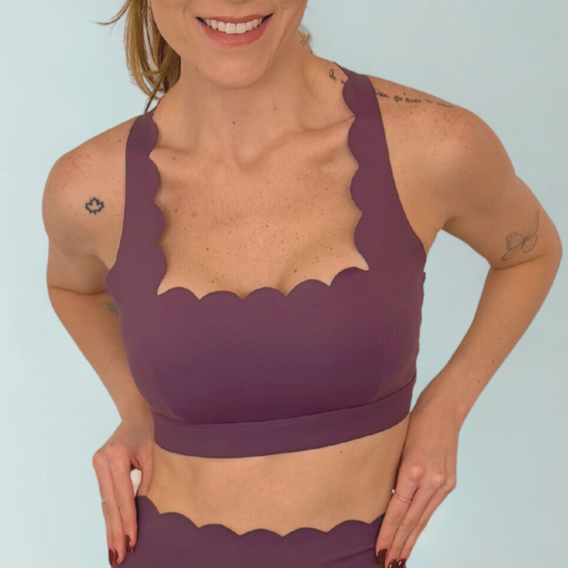 Ginger Duo Cross Sports Bra Lilly Purple