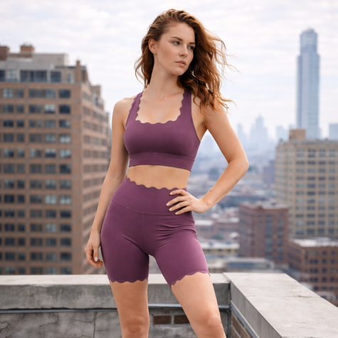 Ginger High-Waist Shorts Lilly Purple